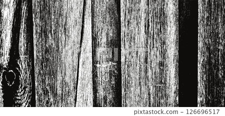Abstract vector dark black striped textured wooden planks background. Distressed grunge line wood floor or wall texture for expressive design, board banner, rustic surface, rustic overlay shadow 126696517