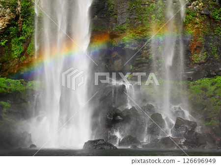Fukino Falls with Rainbow (Usa City) 126696949