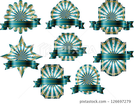 Label halo, with obi, 16 blue green Label halo, with obi, 16 blue green 126697279