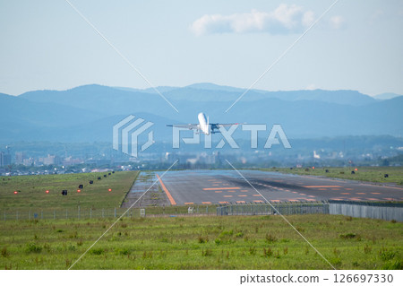 Flying Jet Airliner 126697330