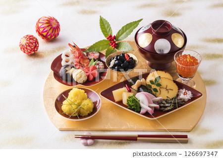 New Year dishes New Year dishes 126697347