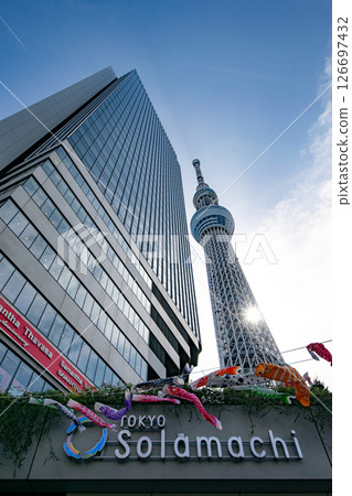 Look up at the Sky Tree 126697432