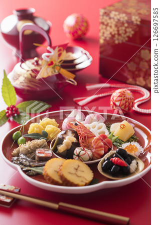 New Year dishes  126697585