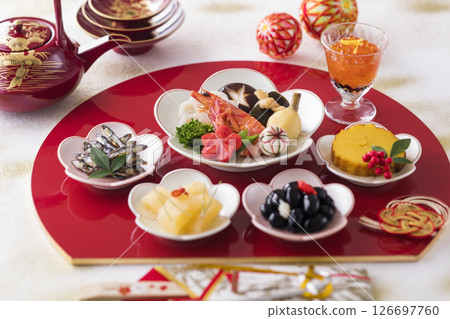 New Year dishes New Year dishes 126697760