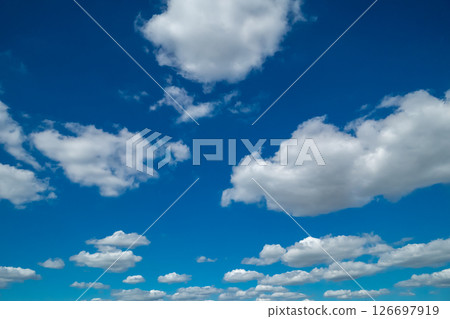 blue sky and white clouds 126697919