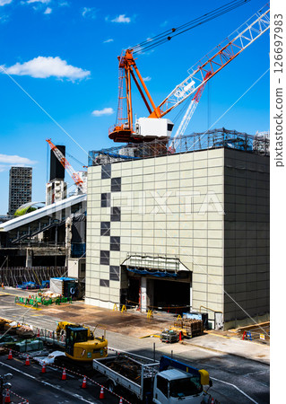 Changing Tokyo: JR Shibuya Station West Exit Under Construction 2025.04 c-2 High Saturation Contrast Changing Tokyo: JR Shibuya Station West Exit Under Construction 2025.04 c-2 High Saturation Contrast 126697983