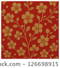 使用花朵圖案的背景材料 126698915
