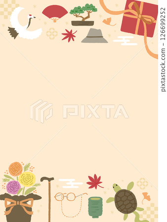 Respect for the Aged Day image illustration frame background material 126699252