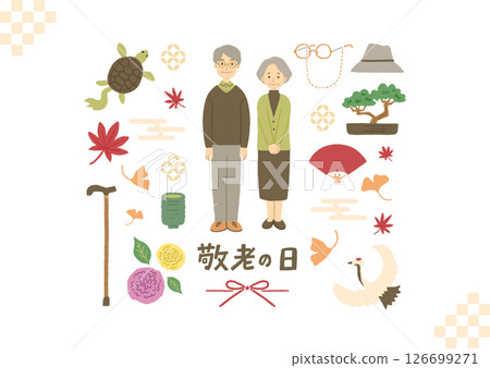 敬老日圖片說明:老年夫婦 敬老日圖片說明:老年夫婦 126699271