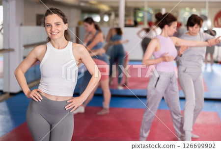 Woman training in the gym 126699902