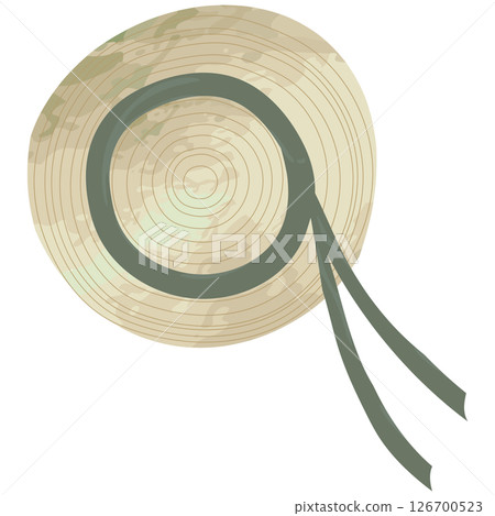 水彩畫的草帽草圖 水彩畫的草帽草圖 126700523