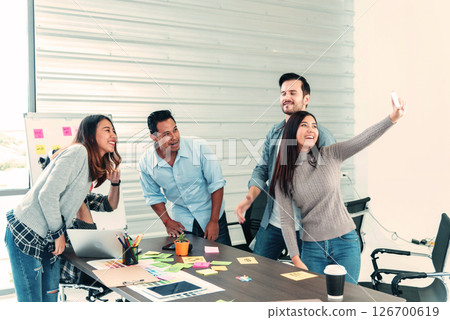 Happy business people holding dollar money and throw in the air celebrate happiness dance wealth lottery money rain drop concept. Success business cash flow corporate coworkers in company. Happy money Happy business people holding dollar money and throw in the air celebrate happiness dance wealth lottery money rain drop concept. Success business cash flow corporate coworkers in company. Happy money 126700619