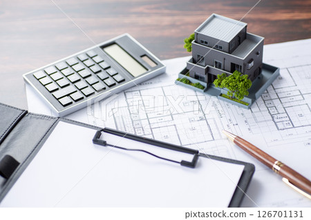 房屋藍圖、計算機與房屋 房屋藍圖、計算機與房屋 126701131