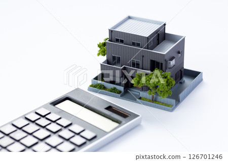 房子模型和計算器 126701246