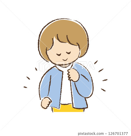 穿羊毛衫的孩子 126701377