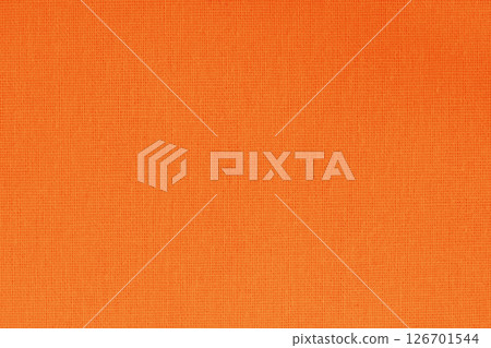 Orange fabric cloth texture background, seamless pattern of natural textile. 126701544