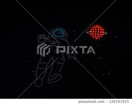 Nagano Prefecture Saku Balloon Festival Drone Show May 126701925