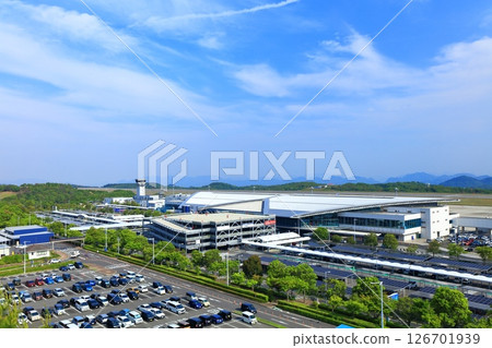 [Hiroshima Prefecture] Hiroshima Airport terminal on a clear day 126701939