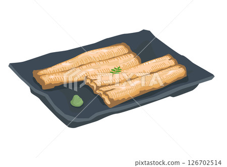 Grilled eel illustration 126702514