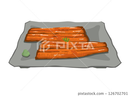Kabayaki illustration of eel 126702701