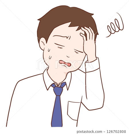 Tired office worker 126702808