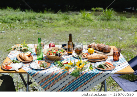 Camping meal 126703580