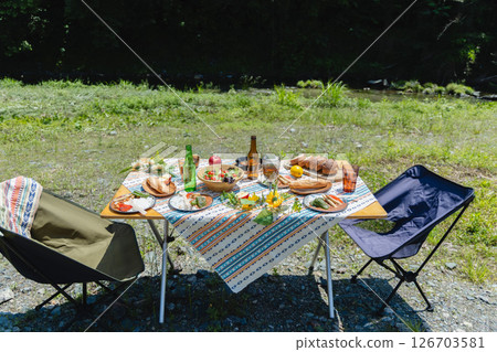 Camping meal 126703581