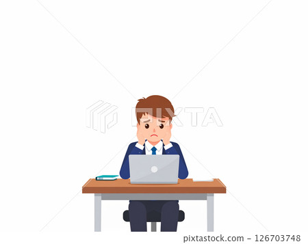 Office worker, trouble, worry 126703748