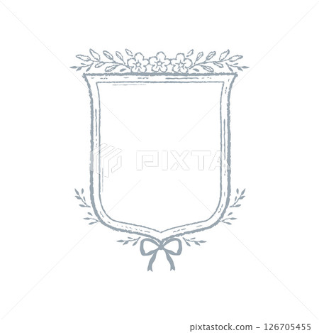 Vintage frame illustrations Floral emblems Hand-drawn vector design elements Vintage frame illustrations Floral emblems Hand-drawn vector design elements 126705455