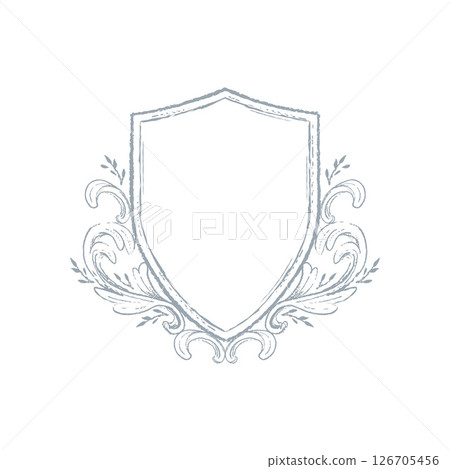 Vintage frame illustrations Floral emblems Hand-drawn vector design elements Vintage frame illustrations Floral emblems Hand-drawn vector design elements 126705456
