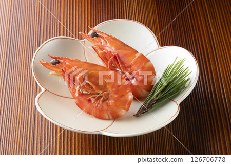 新年美食：白煮蝦 126706778