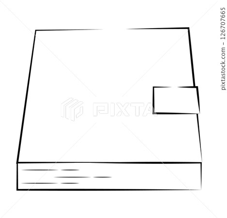 A simple closed notebook 126707665