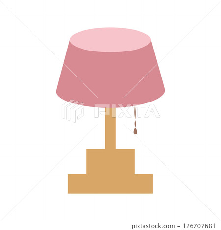 Pink simple stand lamp 126707681