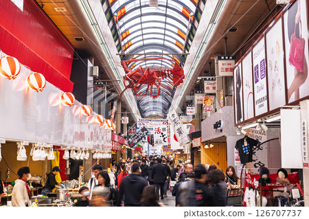 《Osaka Prefecture》Kuromon Market/Shopping district 《Osaka Prefecture》Kuromon Market/Shopping district 126707737