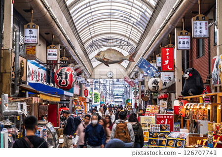 《Osaka Prefecture》Kuromon Market/Shopping district 《Osaka Prefecture》Kuromon Market/Shopping district 126707741