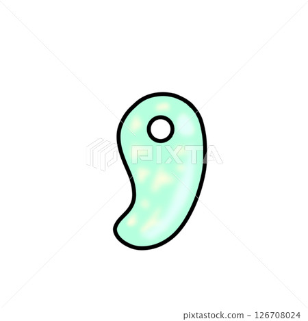 簡單的勾玉插圖 126708024