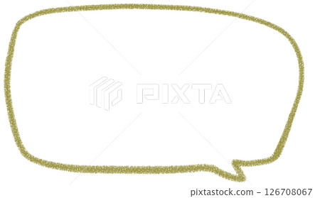 一個簡單的手寫方形氣泡 126708067