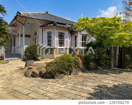 Former Walker Residence Garden, Nagasaki City, Nagasaki Prefecture, Sunny Day, Glover Garden Former Walker Residence Garden, Nagasaki City, Nagasaki Prefecture, Sunny Day, Glover Garden 126708279