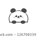 A panda pops out 126708339