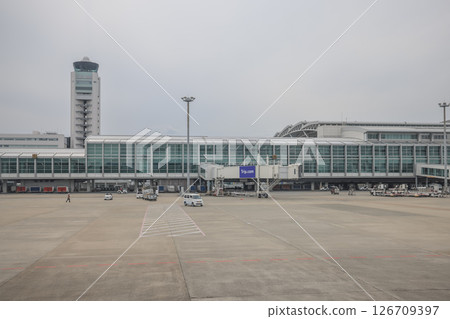 March 29 2025 Modern Airport Terminal With Planes and Equipment 126709397