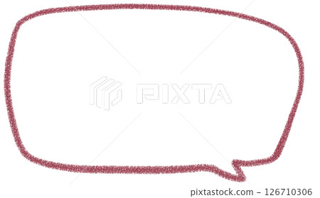 一個簡單的手寫方形氣泡 126710306