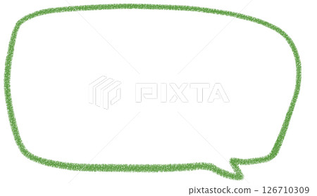 一個簡單的手寫方形氣泡 126710309