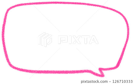 一個簡單的手寫方形氣泡 126710333