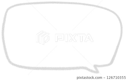 一個簡單的手寫方形氣泡 126710355