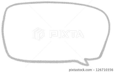 一個簡單的手寫方形氣泡 126710356