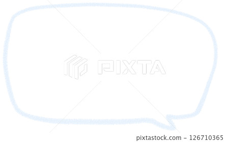 一個簡單的手寫方形氣泡 一個簡單的手寫方形氣泡 126710365