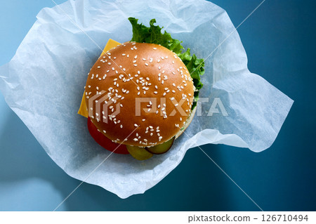 fresh tasty burger 126710494