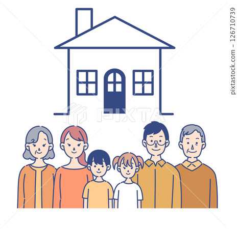 Family illustrations 126710739