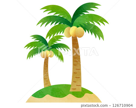 簡單的棕櫚樹 126710904