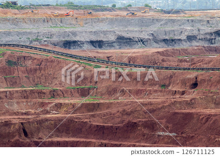 Coal mining. The truck transporting coal, Thailand. Coal mining. The truck transporting coal, Thailand. 126711125